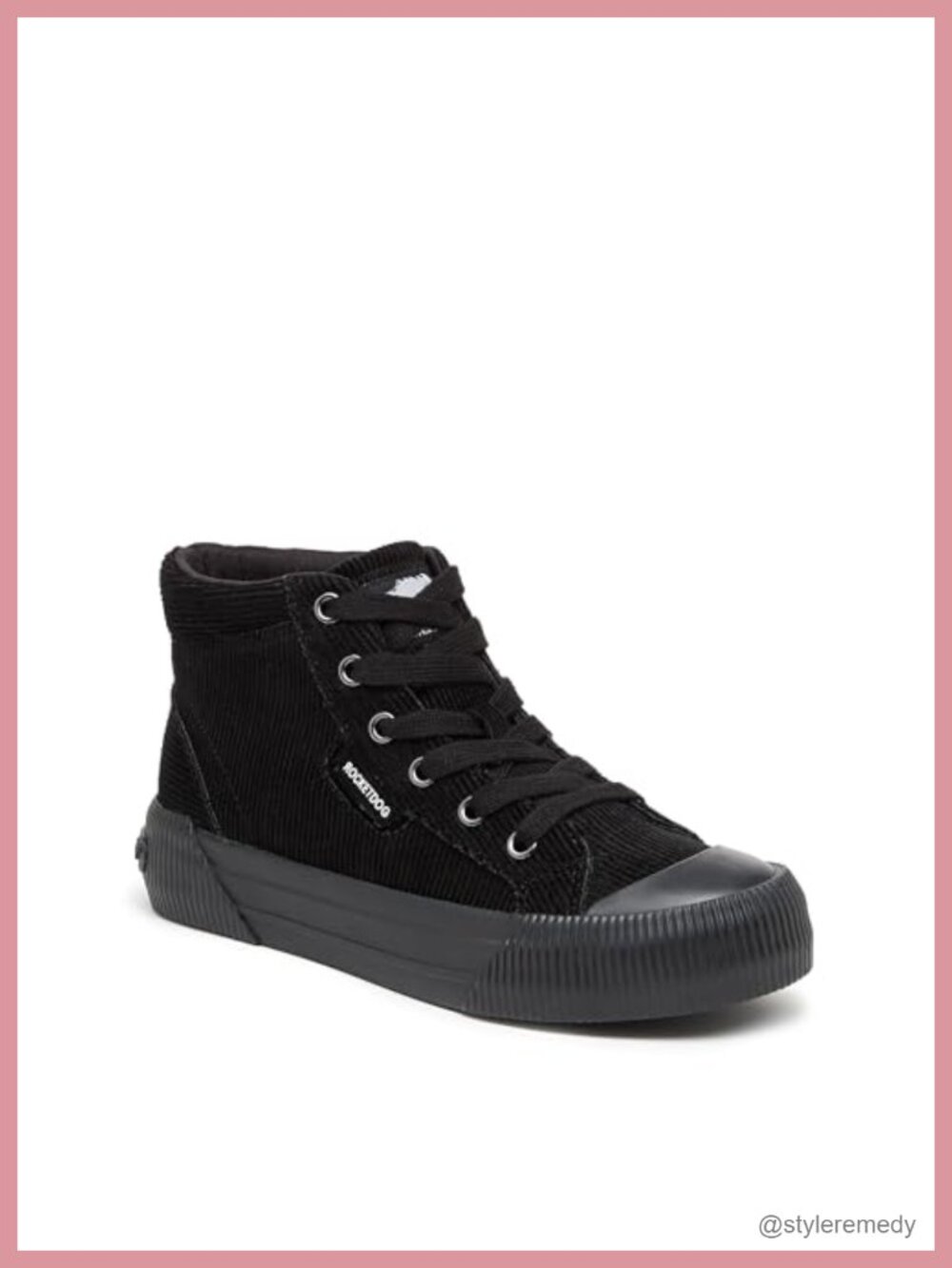 Rocket Dog Women's Cheery High Top Corduroy Platform Sneaker Lace-Up Skate